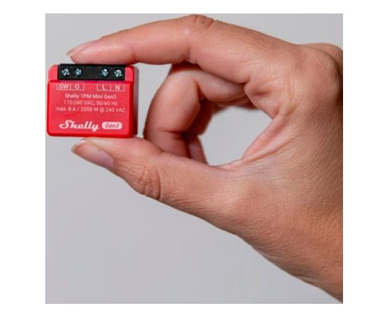 Shelly Plus 1 PM Mini Gen3 Economy Pack, Relay (Red, Pack of 4)