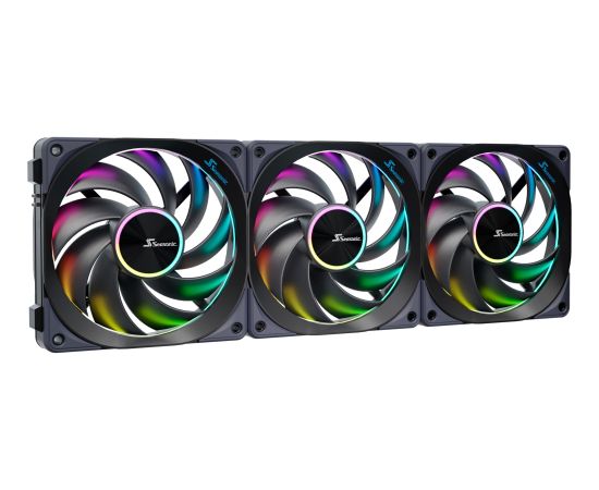 Seasonic MagFlow ARGB, case fan (black, 3-fan kit)