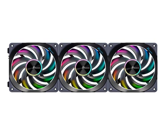 Seasonic MagFlow ARGB, case fan (black, 3-fan kit)