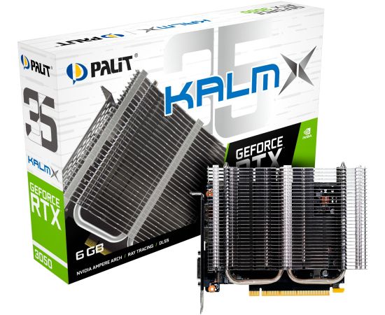 Palit GeForce RTX 3050 KalmX, graphics card (1x DisplayPort, 2x HDMI 2.1)