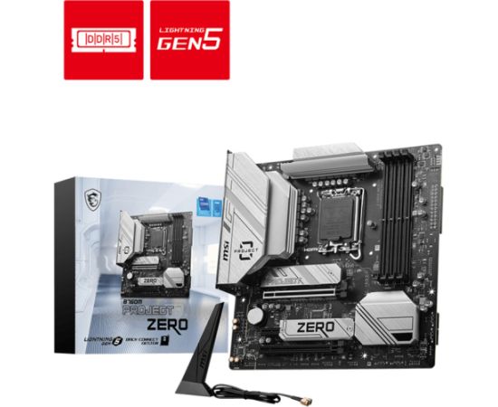 MSI B760M PROJECT ZERO - Socket 1700 - motherboard