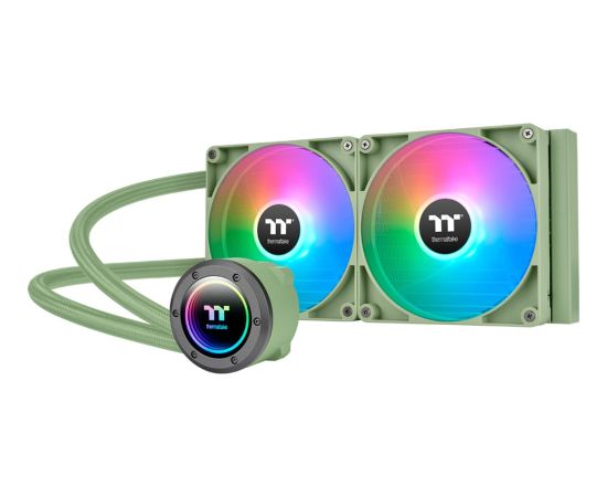 Thermaltake TH280 V2 ARGB Sync All-In-One Liquid Cooler Matcha Green, water cooling (olive green)