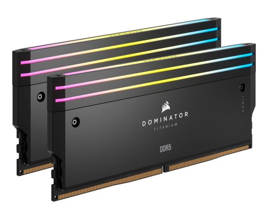 Corsair DDR5 - 96GB - 6400 - CL - 32 (2x 48 GB) dual kit, RAM (black, CMP96GX5M2B6400C32, Dominator Titanium, INTEL XMP)