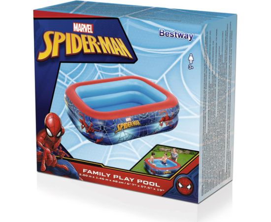 Piepūšamais baseins Bestway Spiderman, 200x148x48