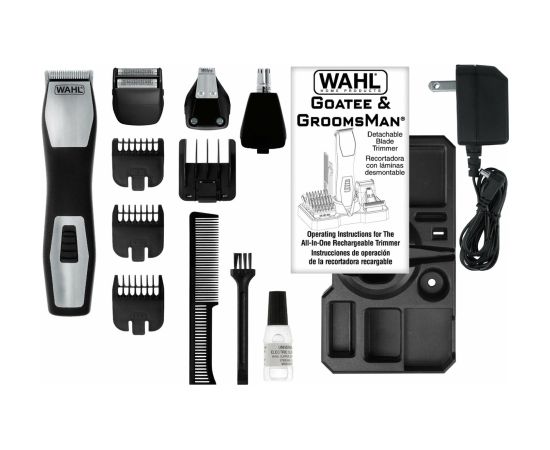 Wahl GroomsMan Pro Battery Black, Stainless steel