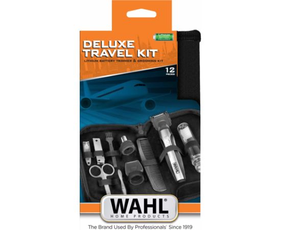 Wahl Travel Kit Deluxe Black, Stainless steel