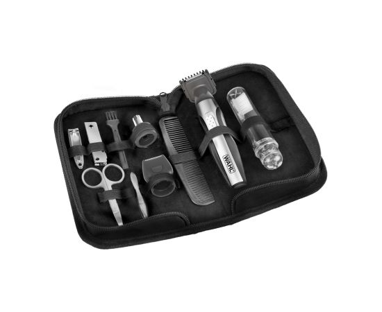 Wahl Travel Kit Deluxe Black, Stainless steel