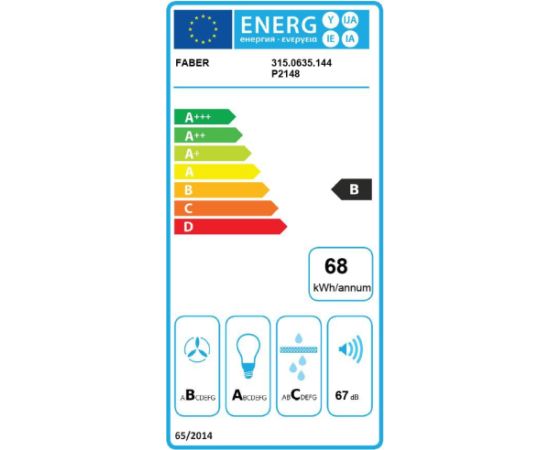 Faber MAXIMA EV8 Inox 60cm Tvaika nosūcējs, izvelkams