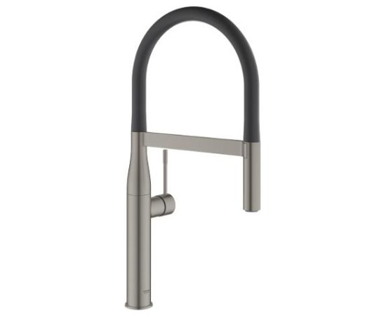 Grohe virtuves izlietnes maisītājs Essence Profi ar izvelkamu dušu, brushed graphite/matēts melns