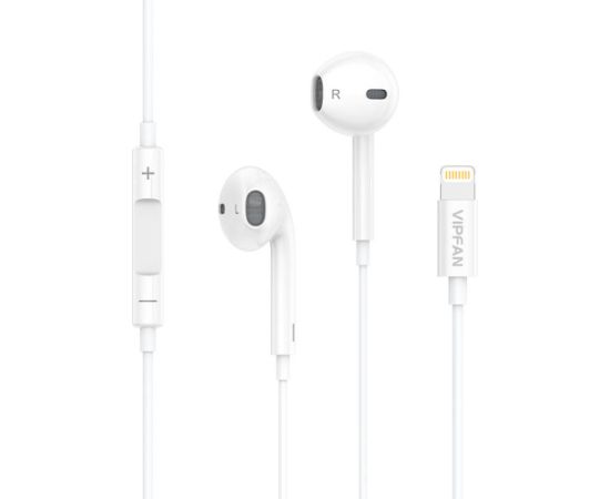 Wired in-ear headphones Vipfan M09 (white)