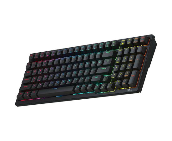 Wireless mechanical keyboard Royal Kludge RK98 RGB, Red switch (black)