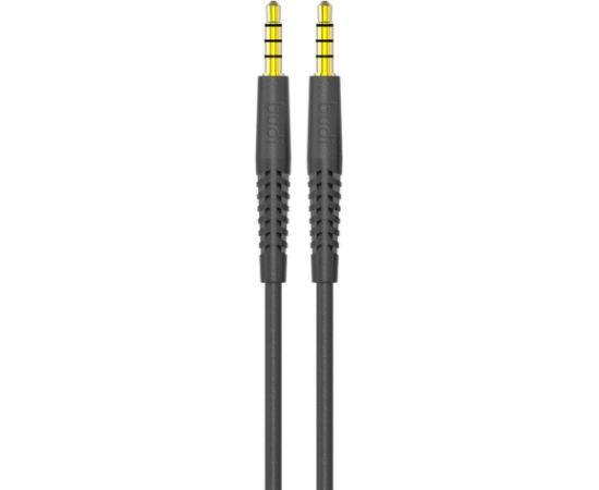 AUX cable mini jack 3.5mm to mini jack 3.5mm Budi, 1.2m (black)