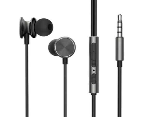 Joyroom Wired Earphones JR-EW03, Half in Ear (Dark Grey)