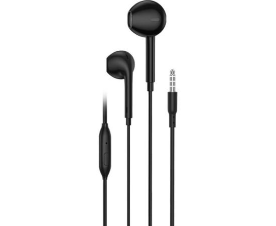 Inclined in-ear remote earphones Foneng EP100 (black)