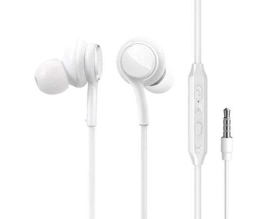 Joyroom Wired Earphones JR-EW02, Half in Ear (White)