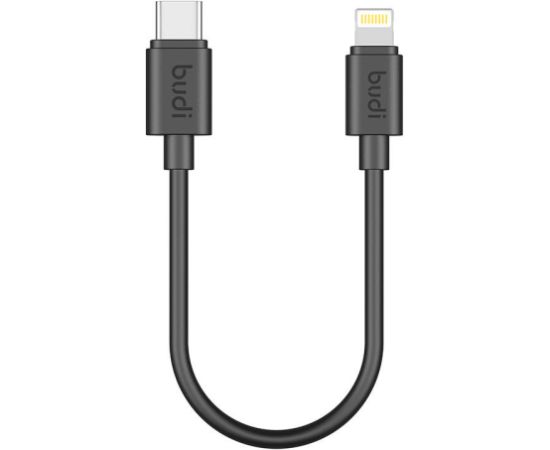 USB-C to Lightning cable Budi 35W 25cm (black)