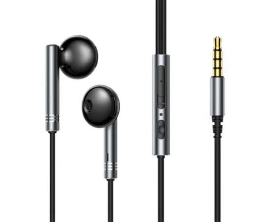 Wired Earphones Joyroom JR-EW06, Half in Ear (Dark Gray)