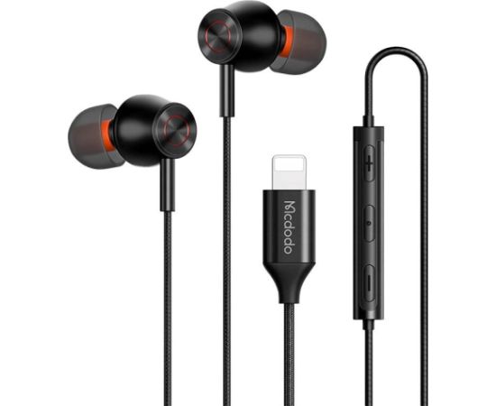 Wired earphones Mcdodo HP-3480, lightning (black)