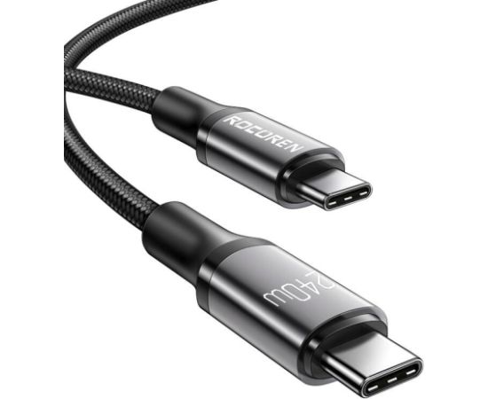 Fast Charging cable Rocoren USB-C to USB-C Retro Series 3m 240W (grey)