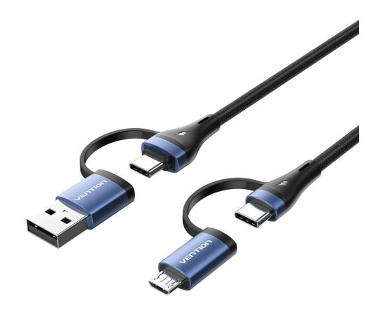 Cable 4in1 USB 2.0 Vention CTLLH 1m (black)