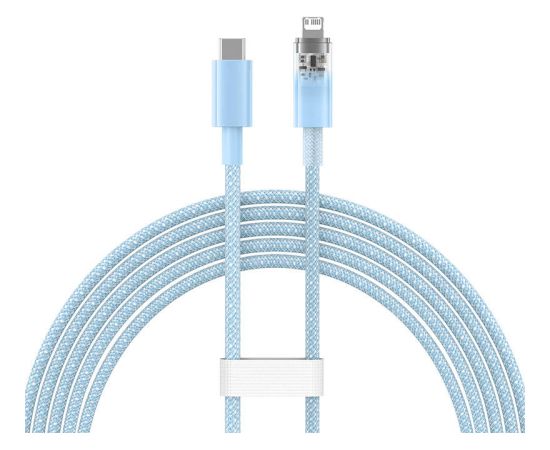 Fast Charging cable Baseus USB-C to Lightning  Explorer Series 2m, 20W (blue)