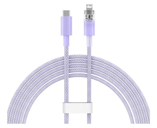 Fast Charging cable Baseus USB-C to Lightning  Explorer Series 2m, 20W (purple)