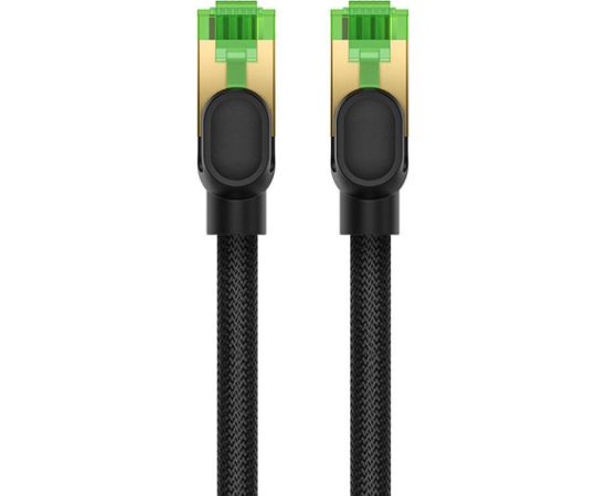 Braided network cable cat.8 Baseus Ethernet RJ45, 40Gbps, 15m (black)