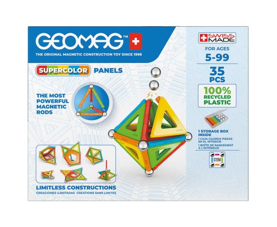 Supercolor Panels Recycled 35-piece GEOMAG GEO-377