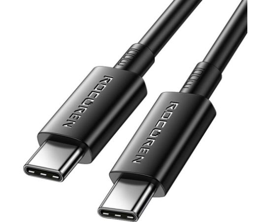 Fast Charging cable Rocoren USB-C to USB-C Simples Series 100W, 2m (black)