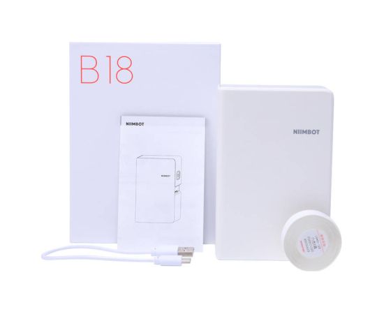 Portable Label Printer Niimbot B18 (White)