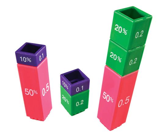 Fraction Tower Equivalency Cubes Learning Resources LER 2509