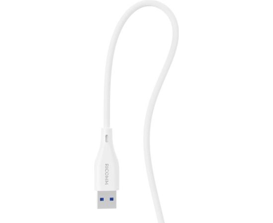 USB-A to Lightning Cable Ricomm RLS007ALW 2.1m