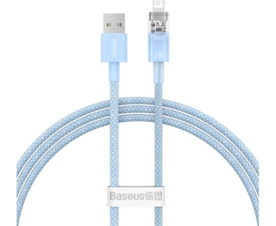 Fast Charging Cable Baseus Explorer USB to Lightning 2.4A 1M (blue)