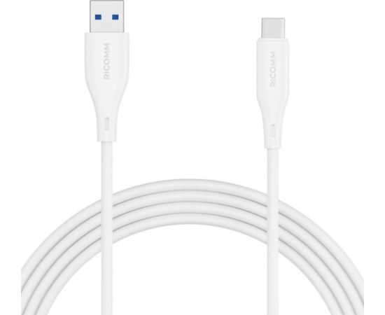 USB-A to USB-C Cable Ricomm RLS007ACW 2.1m