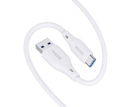 USB-A to USB-C Cable Ricomm RLS007ACW 2.1m