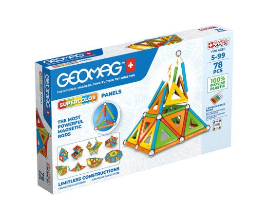 Supercolor Panels Recycled 78-piece GEOMAG GEO-379