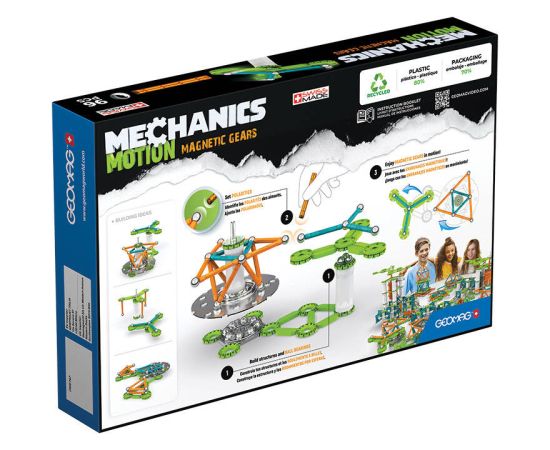 Mechanics Motion Magnetic Gears 96 piece GEOMAG GEO-767