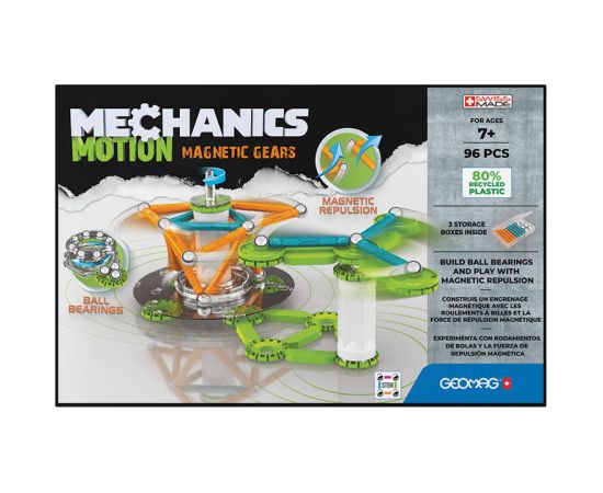 Mechanics Motion Magnetic Gears 96 piece GEOMAG GEO-767