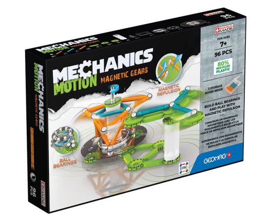 Mechanics Motion Magnetic Gears 96 piece GEOMAG GEO-767