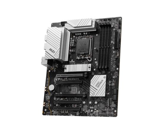 Mainboard MSI Intel B760 Express LGA1700 Memory DDR5 Memory slots 4 5xPCI-Express 5.0 16x 2xM.2 1xHDMI 1xDisplayPort 2xUSB 2.0 2xUSB 3.2 1xUSB-C 1xOptical S/PDIF 1xRJ45 5xAudio port PROB760-PII