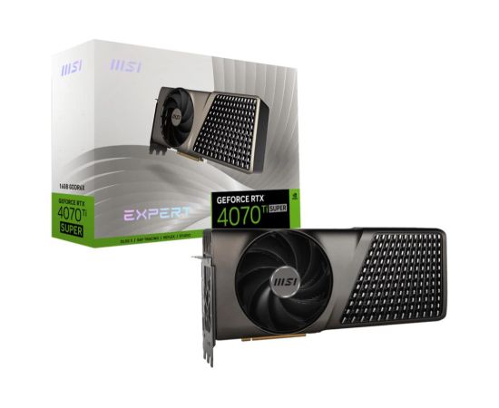 Graphics Card MSI NVIDIA GeForce RTX 4070 Ti SUPER 16 GB GDDR6X 256 bit PCIE 4.0 16x 1xHDMI 3xDisplayPort RTX4070TISUPER16GEXPERT