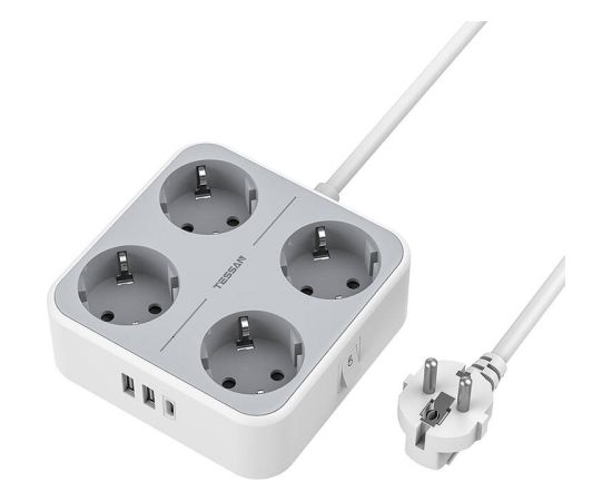 TESSAN Power strip TS-302-C-GR