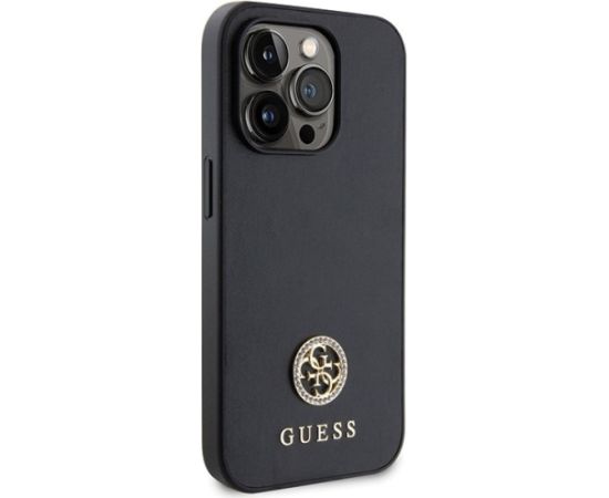 Guess Strass Metal Logo Back Case Защитный Чехол для Apple iPhone 15 Pro Max