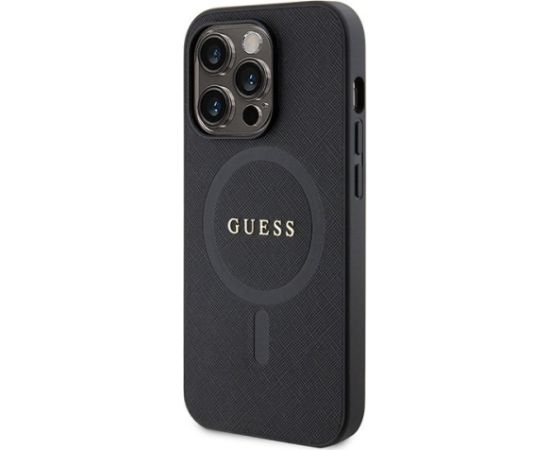 Guess Saffiano MagSafe Back Case Aizsargapvalks Priekš Apple iPhone 15 Pro Max