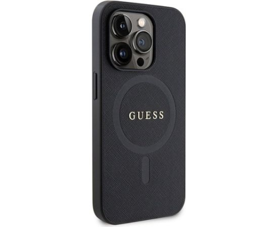 Guess Saffiano MagSafe Back Case Aizsargapvalks Priekš Apple iPhone 15 Pro Max