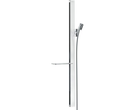 Hansgrohe dušas stienis Unica E 900 ar ziepju trauku un  vadu Isiflex 1600 mm, balts/hroms