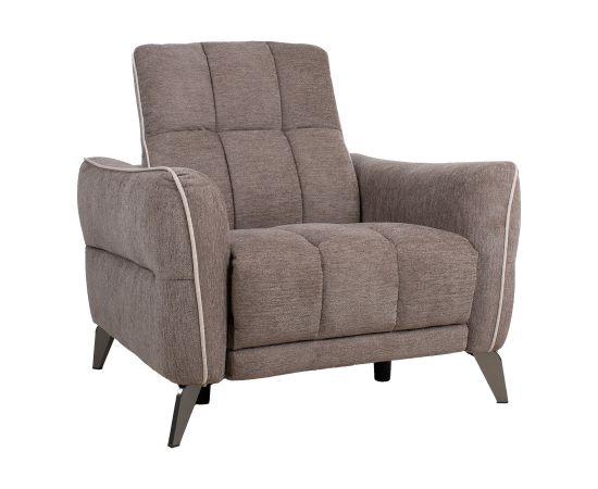 Recliner armchair CATHY, light brown