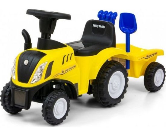 Milly Mallly New Holland T7 Traktors ar  piekabi dzeltens