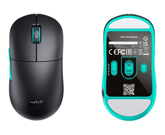 CHERRY Xtrfy M8 Wireless, gaming mouse (black/mint)