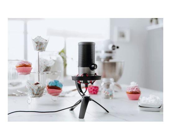 CHERRY UM 6.0 Advanced, microphone (black/silver, USB-C, jack)